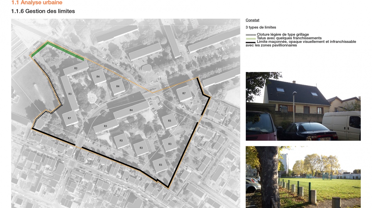 Urbanisme // Diagnostic et tude de faisabilit - Le Blanc Mesnil : D04-BMN-Gestion des limites