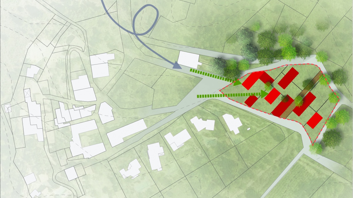 Urbanisme // Extension d'un hameau - Les Pesquis (11) : 04-Les pesquis_extension hameau_schema 3