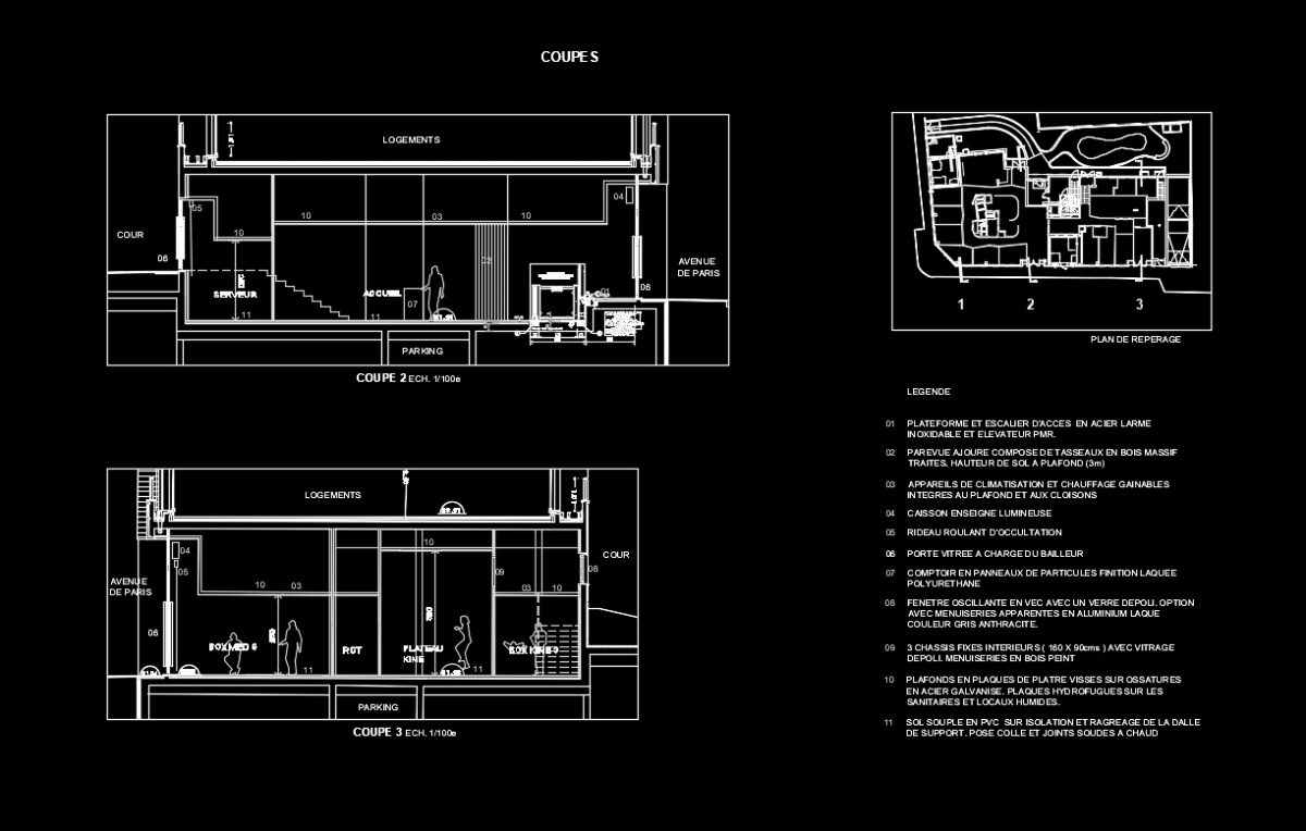 Projet Maison de Sant Pluridisciplinaire : coupes