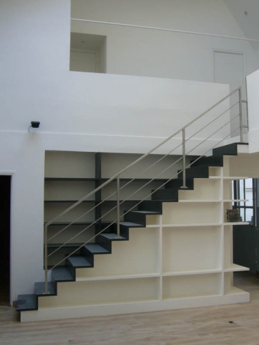 Escalier-Bibliothque dans appartement : daubigny Vue 4