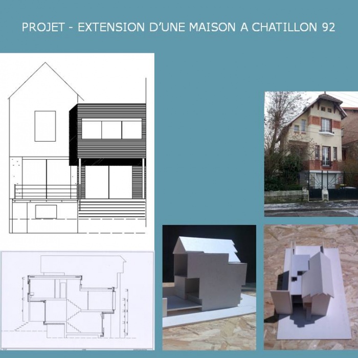 EXTENSION D'UNE MAISON  A CHATILLON