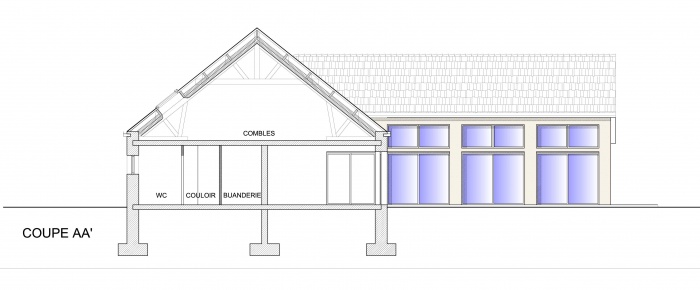 Logement individuel BBC : Coupe AA