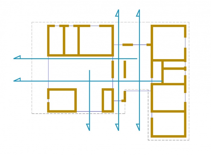 Maison neuve- littorale franais : Schema des transparences