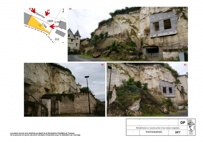 Reconstruction et rhabilitation d'une maison troglodyte