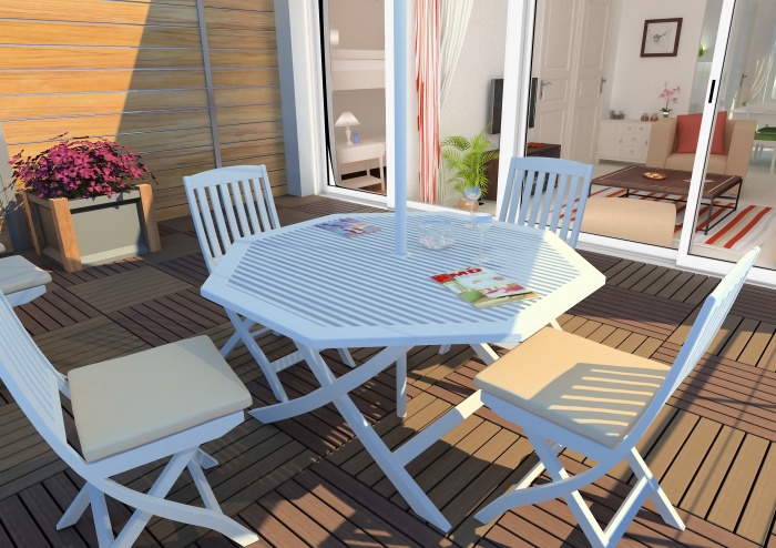 Rsidence de tourisme 4 toiles : Terrasse - appartements1