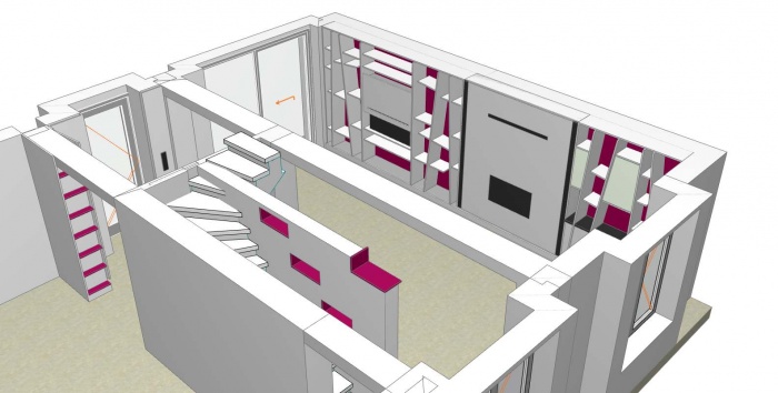 Amnagement et dcoration en RDC d'une maison individuelle : PERS 5