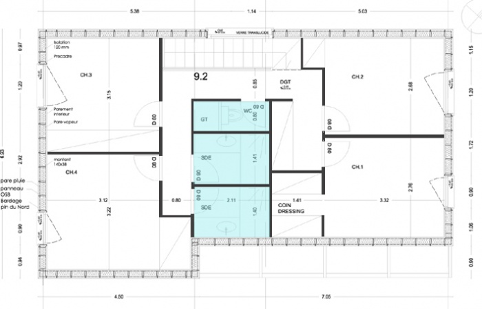 Maison bois en Autoconstruction (77) : vue7