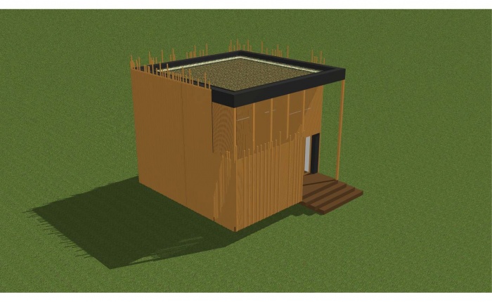 Construction de 24 chalets en bois : BLET-grand chalet toiture