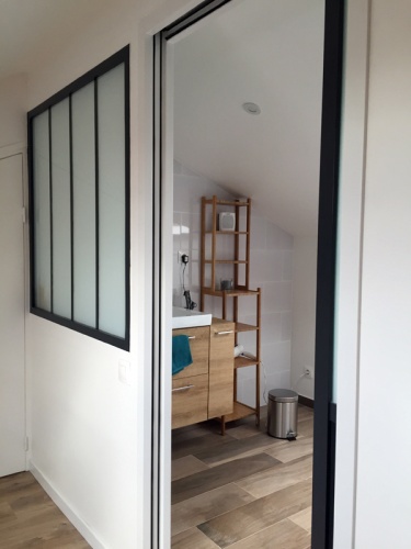 Cration d'un duplex par amnagement de combles : Duplex Ivry Salle de bain Verrire atelier