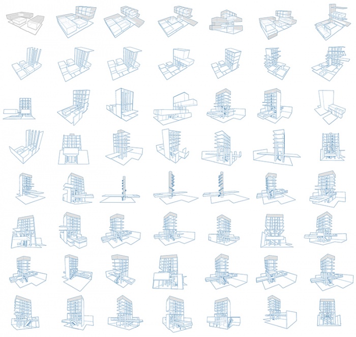 Rsidence d'Artisanat Numrique - Silo8 : Ensemble des recherches architecturales