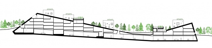 EUROPAN 10 - PROJET LAUREAT - REMONTE-PENTE : REMONTEPENTE-COUPE-LONGITUDINALE