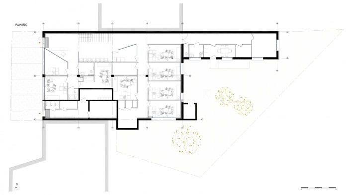 Transformation d'un centre mdical + 8 logements - Gagny : A32_GAG_PLAN RDC