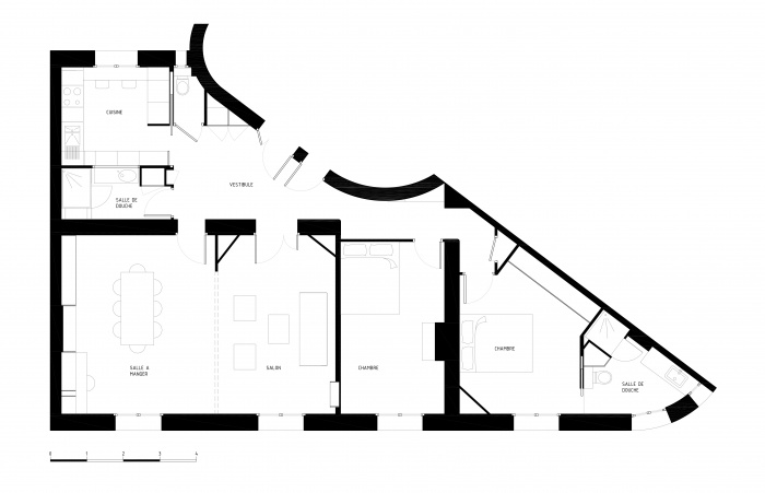 Restructuration complte d'un appartement Haussmannien : PLAN-BANVILLE-BOOK-ECHELLE-LIGHT